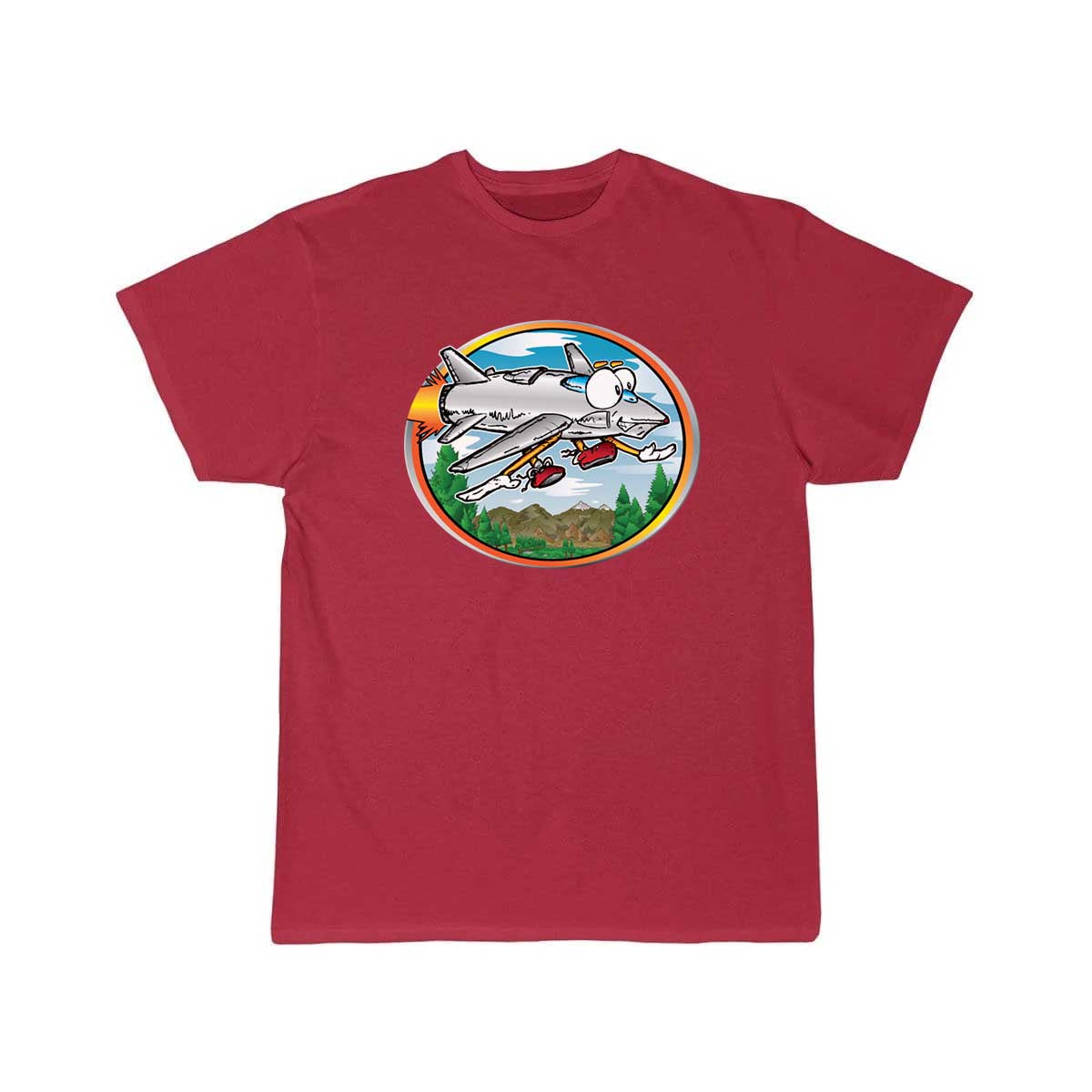 Cartoon Jet Flying T Shirt THE AV8R