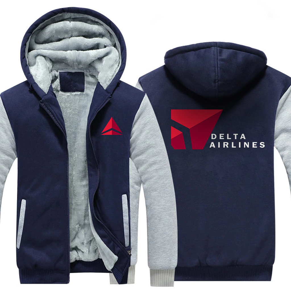 DELTA AIRLINES  JACKETS FLEECE SWEATSHIRT