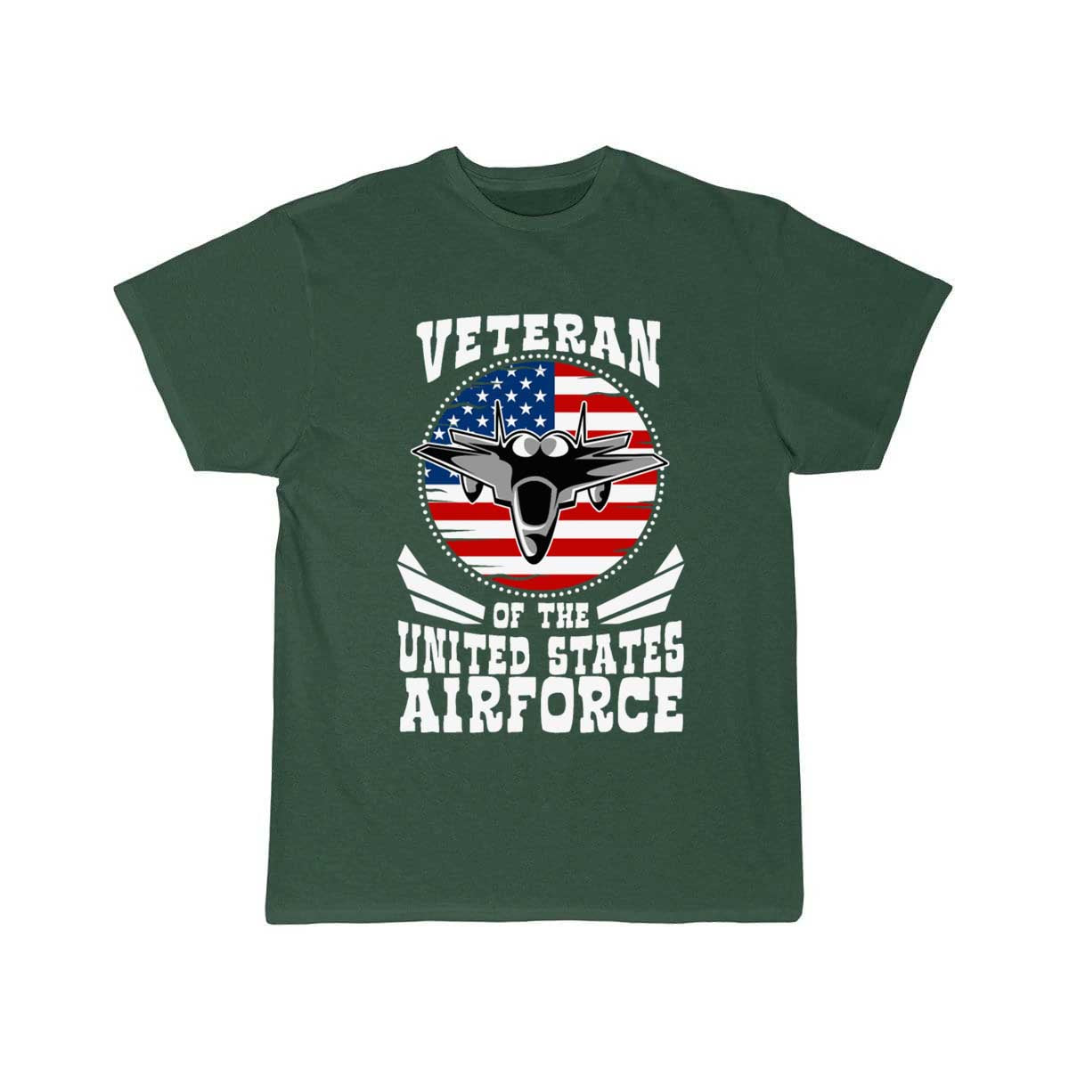 Airforce US Flag Fighter Jet Patriotic Veteran  T Shirt THE AV8R