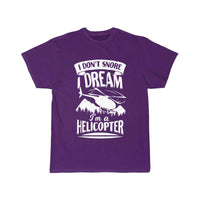 Thumbnail for I Don't Snore I Dream I'm A Helicopter  T-SHIRT THE AV8R