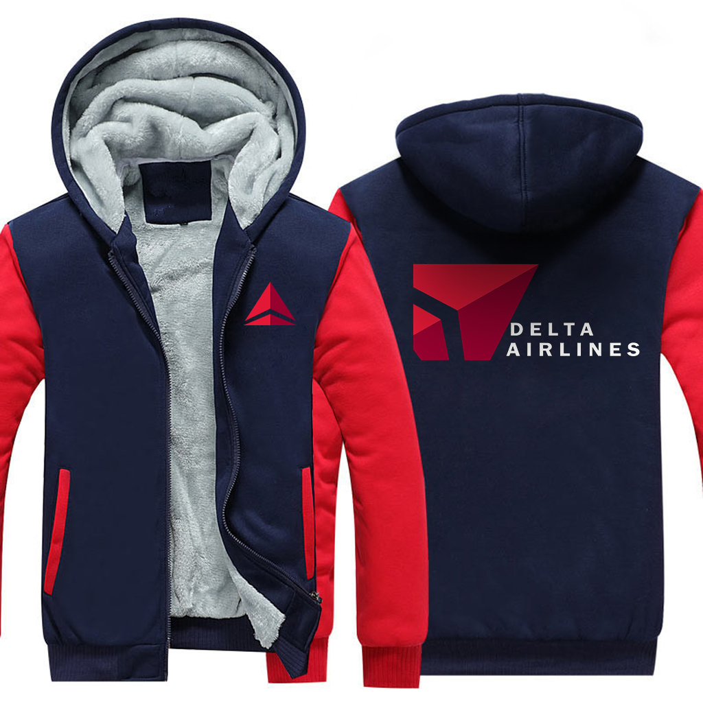 DELTA AIRLINES  JACKETS FLEECE SWEATSHIRT