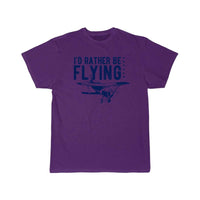 Thumbnail for I'd Rather Be Flying Flying Pilot Plane T-SHIRT THE AV8R