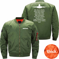 Thumbnail for Boeing 747 Ma-1 Bomber Jacket Flight Jacket Aviator Jacket THE AV8R