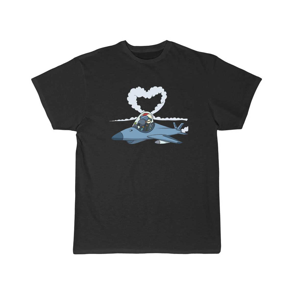 Jet pilot flies heart with plane T Shirt THE AV8R