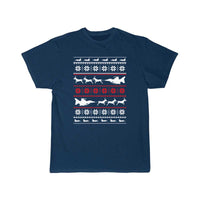 Thumbnail for Christmas sweater for fighter jet lover T SHIRT THE AV8R