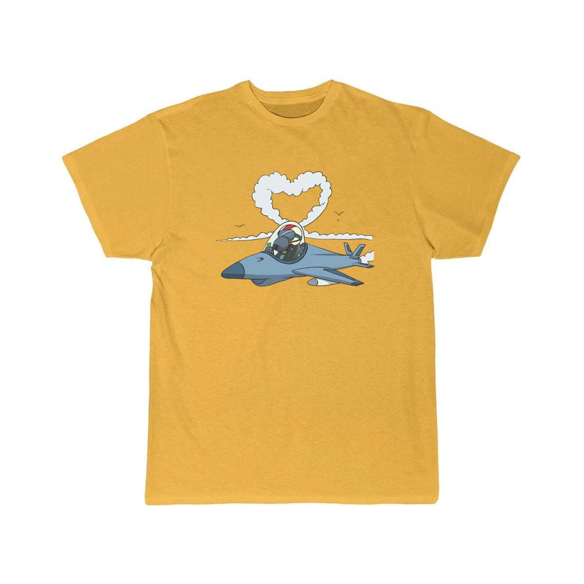 Jet pilot flies heart with plane T Shirt THE AV8R