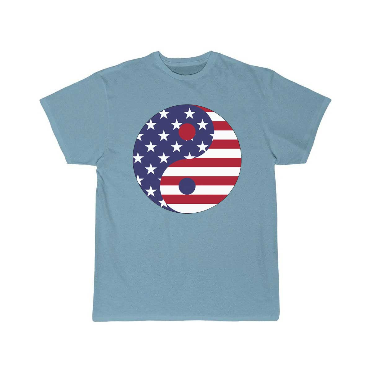 American Flag Yin Yang With Stroke T Shirt THE AV8R