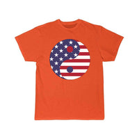 Thumbnail for American Flag Yin Yang With Stroke T Shirt THE AV8R