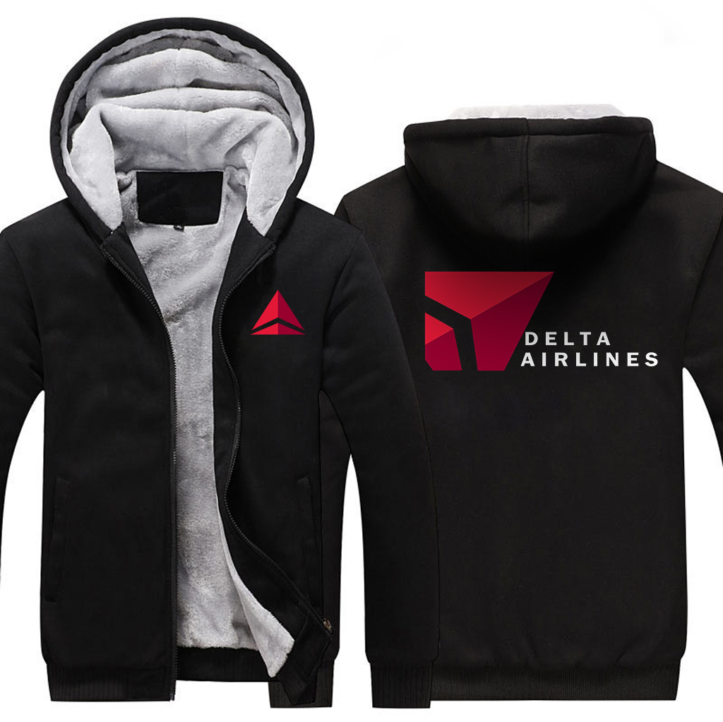 DELTA AIRLINES  JACKETS FLEECE SWEATSHIRT