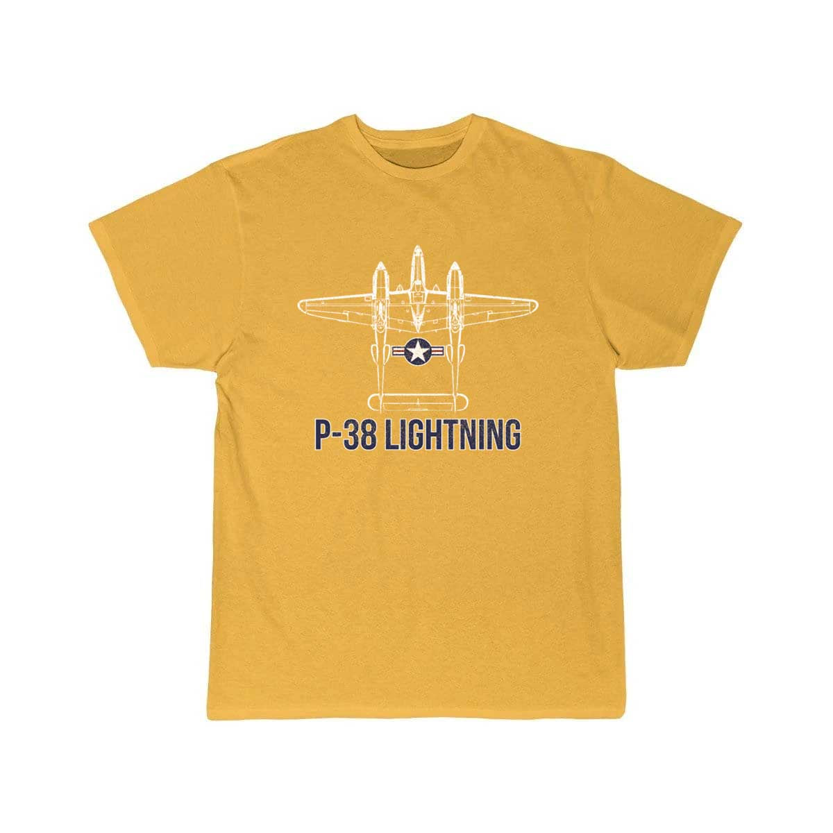 P 38 Lightning Fighter Aircraft Carrier Aviation T-SHIRT THE AV8R