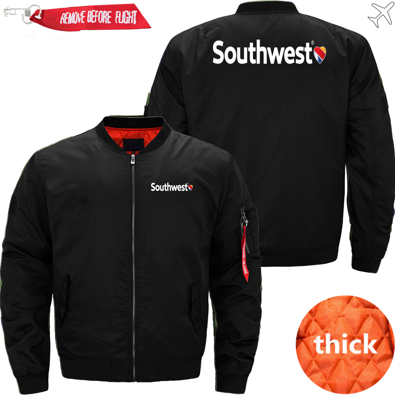 SOUTHWEST AIRLINES MA1 JACKET THE AV8R