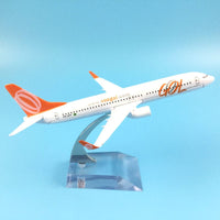 Thumbnail for 16CM ALLOY METAL MODEL PLANE BRAZIL AIR GOL AIRLINES BOEING 737 BOEING 737 800 AIRWAYS AIRCRAFT AIRPLANE MODEL W STAND GIFT - PILOTSX