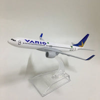 Thumbnail for 16CM PLANE MODEL AIRPLANE MODEL BRAZIL VARIG AIRLINES BOEING 737 AIRCRAFT MODEL DIECAST METAL 1:400 AIRPLANES MODEL - PILOTSX