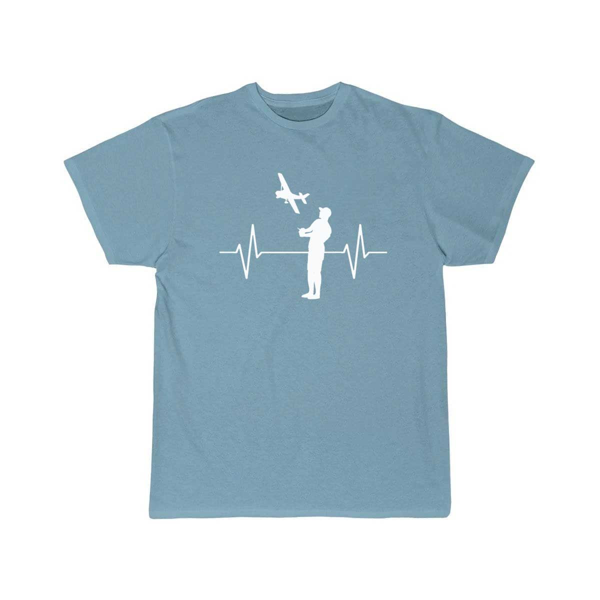 Model Flying Model Maker Airplane EKG Line T-SHIRT THE AV8R