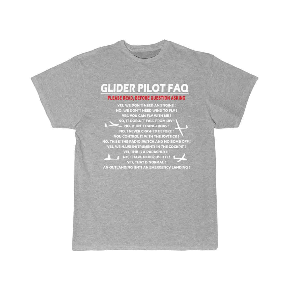 glider pilot FAQ funny T-SHIRT THE AV8R