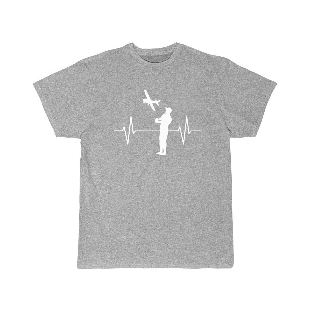 Model Flying Model Maker Airplane EKG Line T-SHIRT THE AV8R