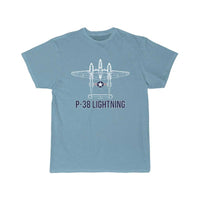 Thumbnail for P 38 Lightning Fighter Aircraft Carrier Aviation T-SHIRT THE AV8R