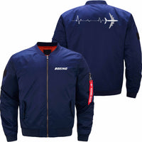 Thumbnail for Boeing 747 Heart Beat Ma-1 Bomber Jacket Flight Jacket Aviator Jacket52 THE AV8R