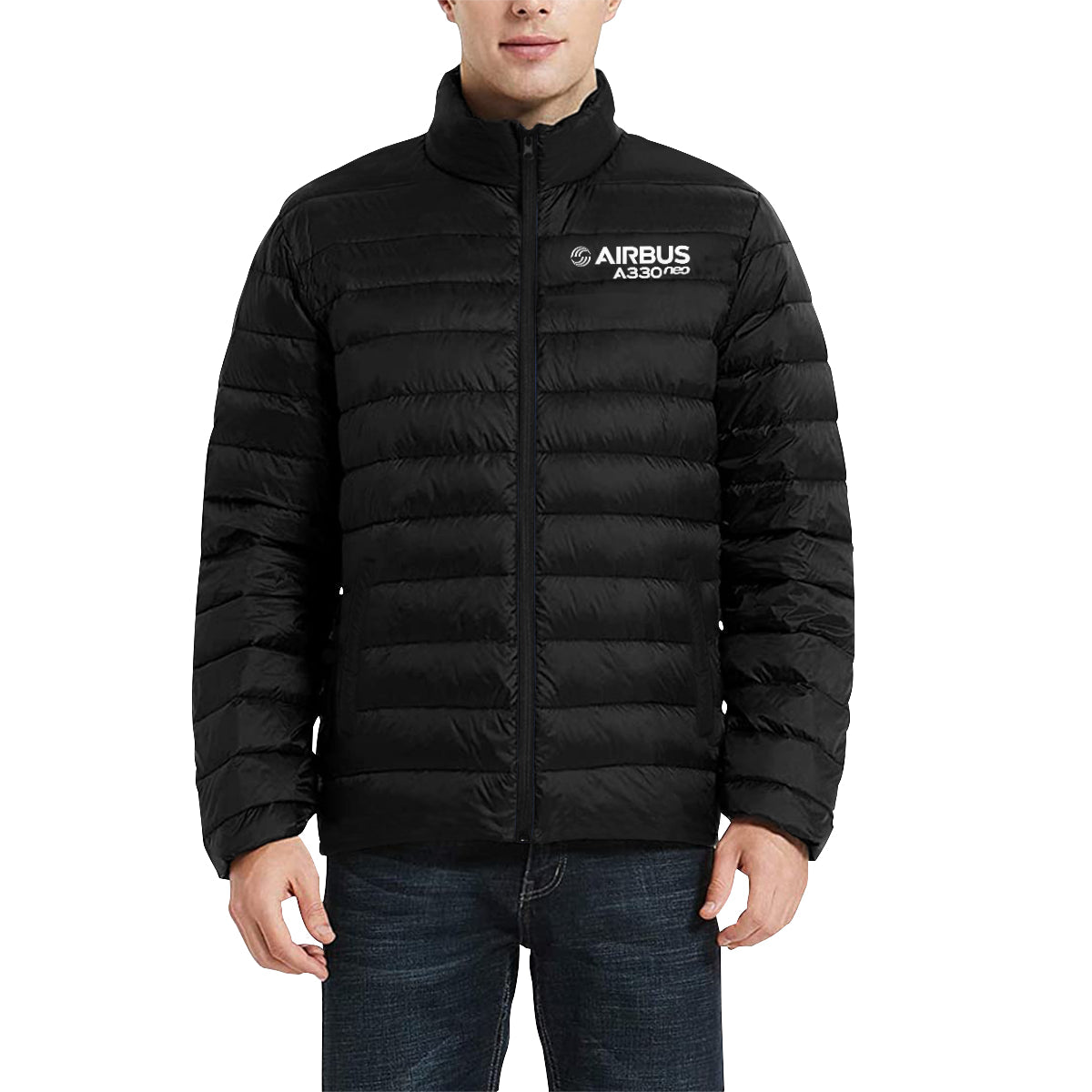 Airbus A330 Men's Stand Collar Padded Jacket e-joyer