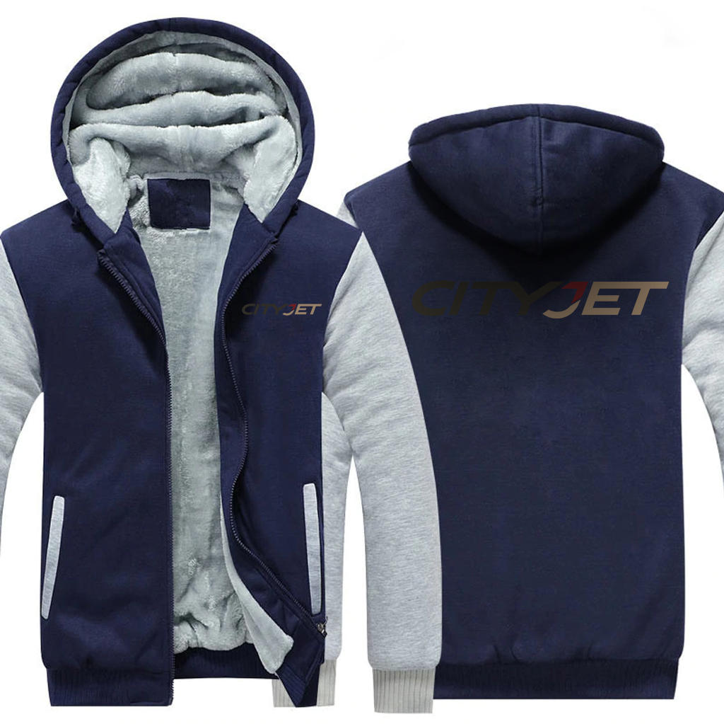 CITYJET AIRLINES JACKETS FLEECE SWEATSHIRT