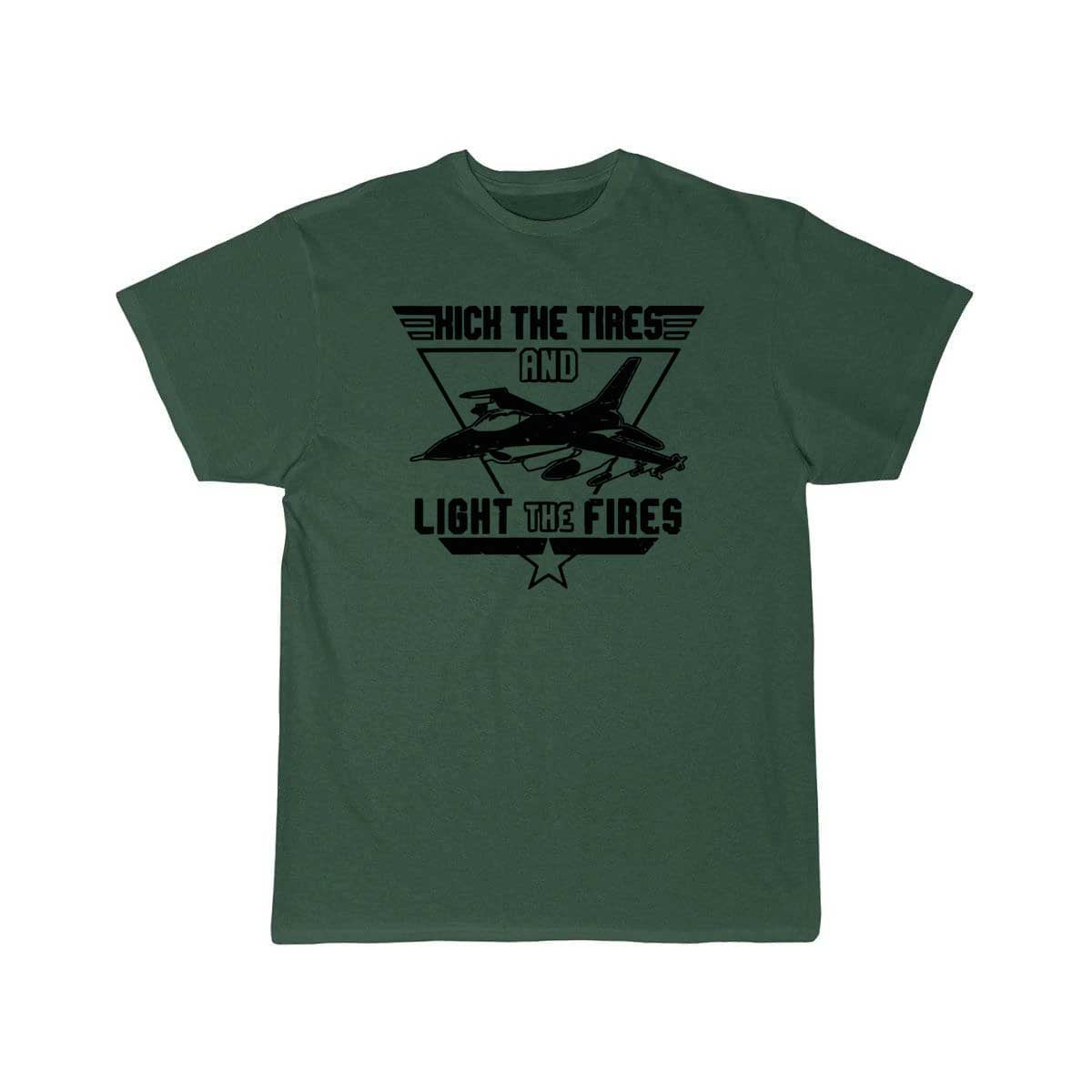 Kick the Tires and Light the Fires Fighter Jet T Shirt THE AV8R