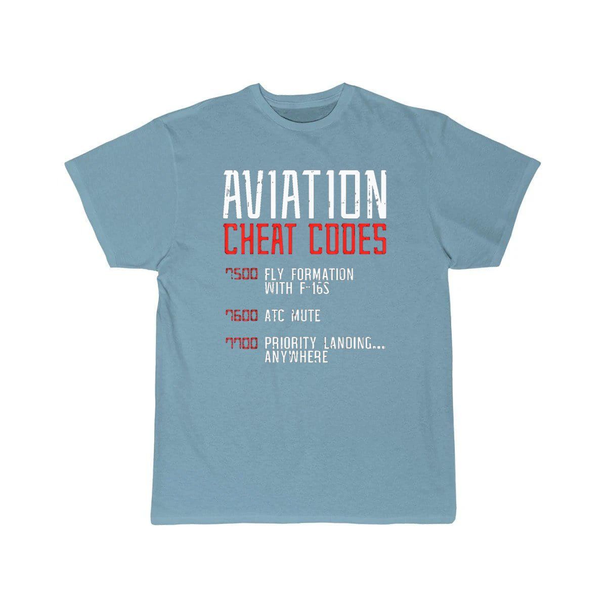 Aviation Cheat Codes Funny Airplane Humor Pilot T-SHIRT THE AV8R
