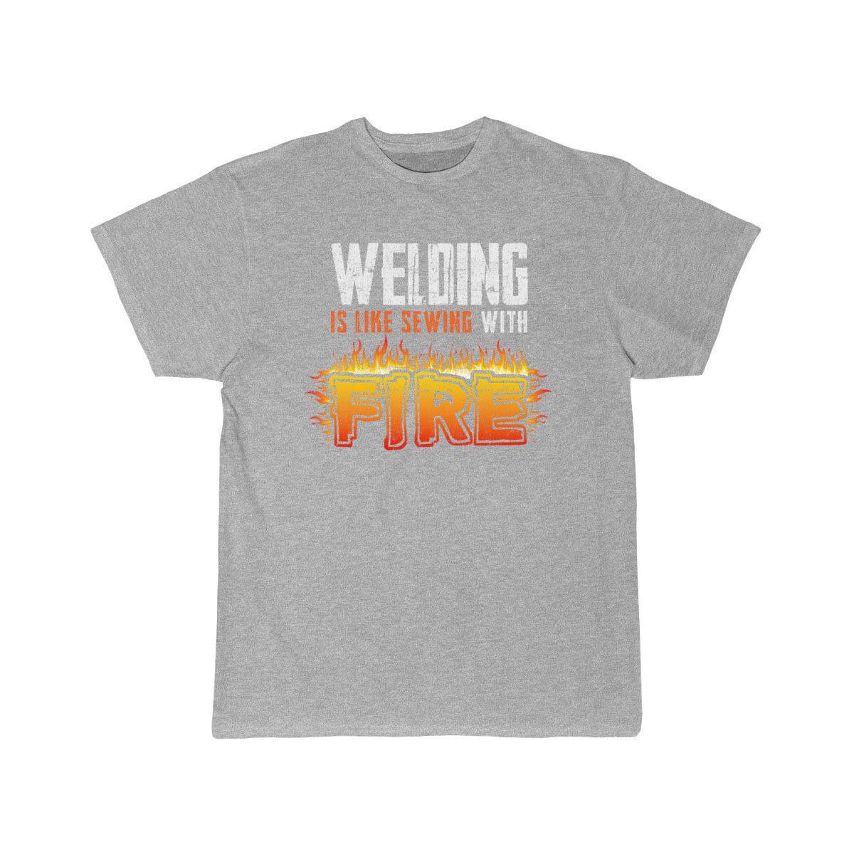 Welding Is Like Sewing With Fire Welder Mechanic  T-Shirt THE AV8R