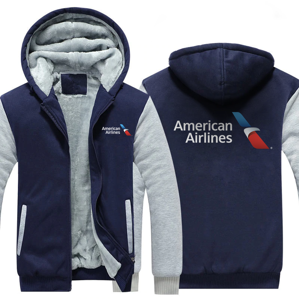 AMERICAN AIRLINES JACKETS FLEECE SWEATSHIRT