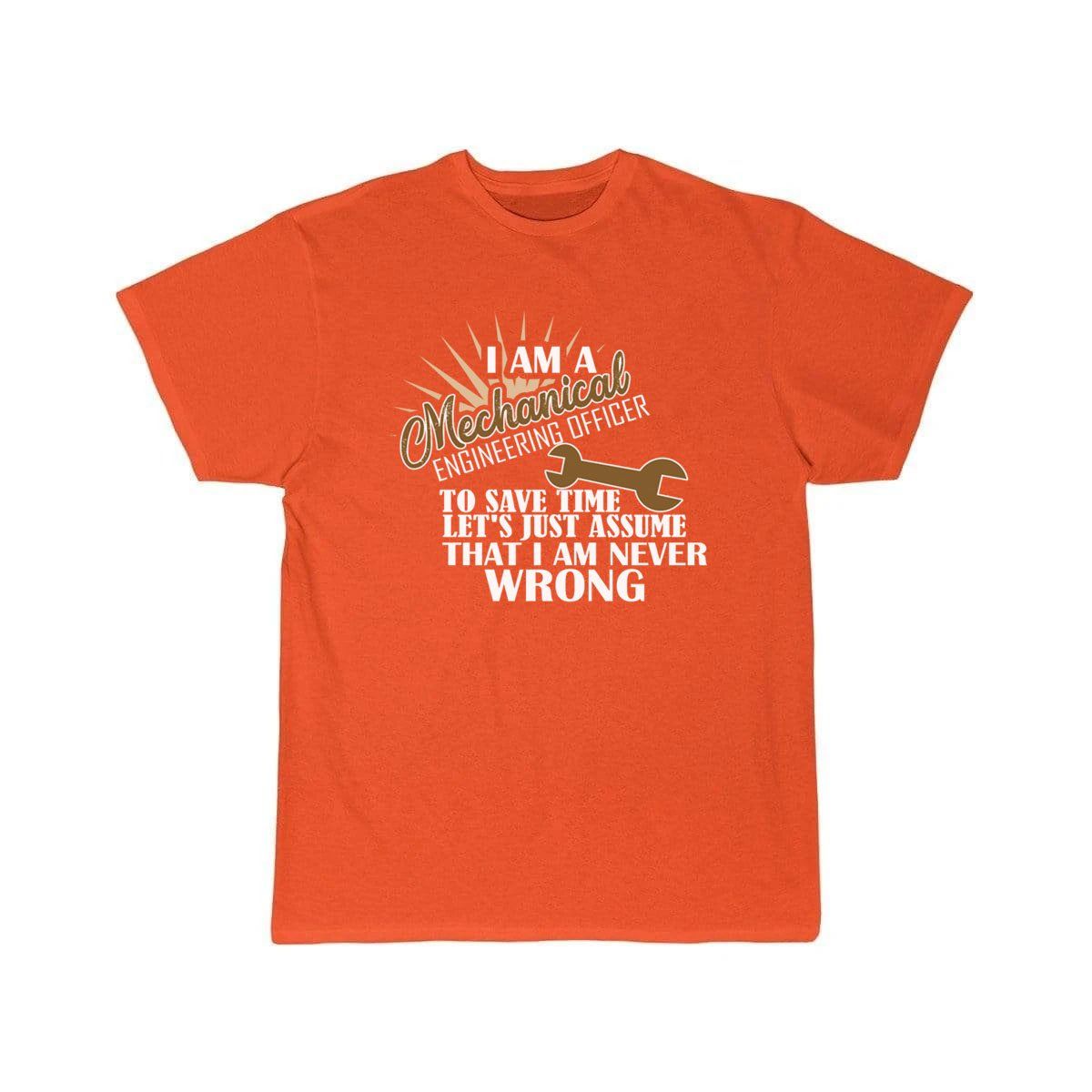 Mechanical Engineering Officer - I Am A  T-Shirt THE AV8R