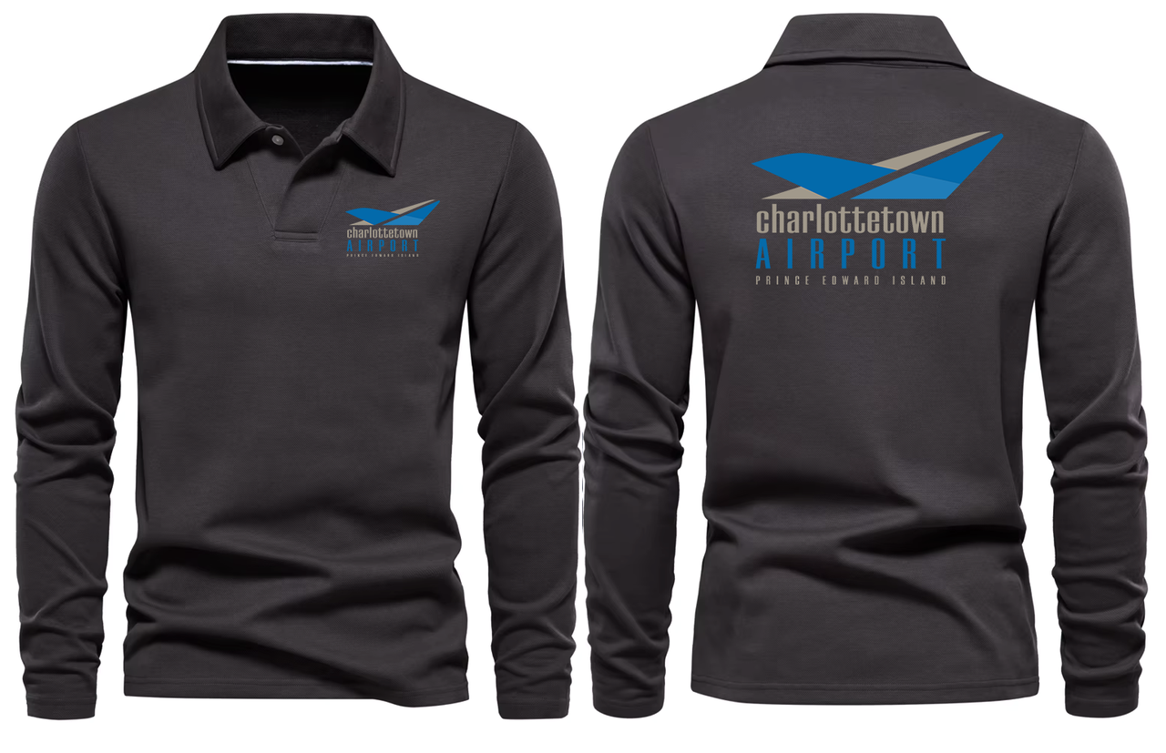 CHARLATTETWON AIRPORT LONG SLEEVE  POLO