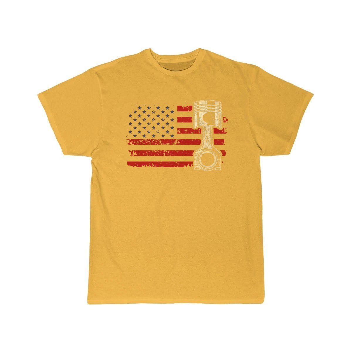 US American Flag Piston Vintage Patriot  T-Shirt THE AV8R