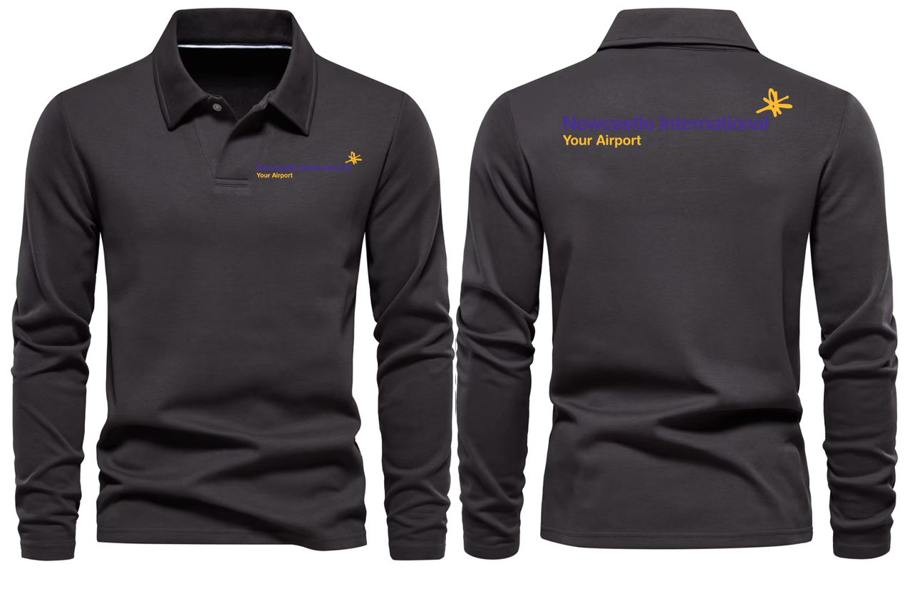 NEWCASTALE AIRPORT LONG SLEEVE  POLO