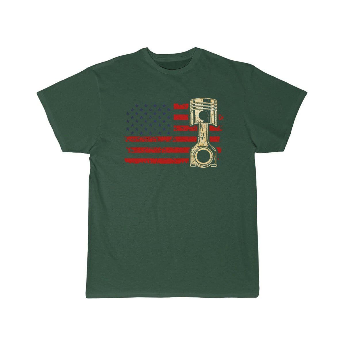 US American Flag Piston Vintage Patriot  T-Shirt THE AV8R