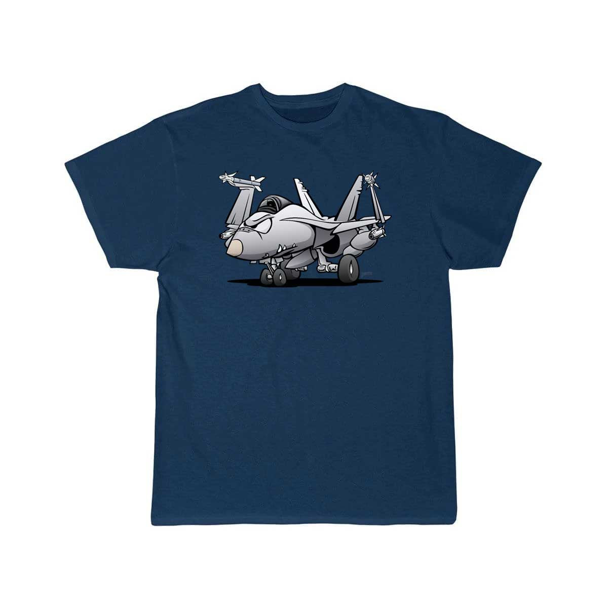 Military Naval Fighter Jet Airplane Cartoon T Shirt THE AV8R