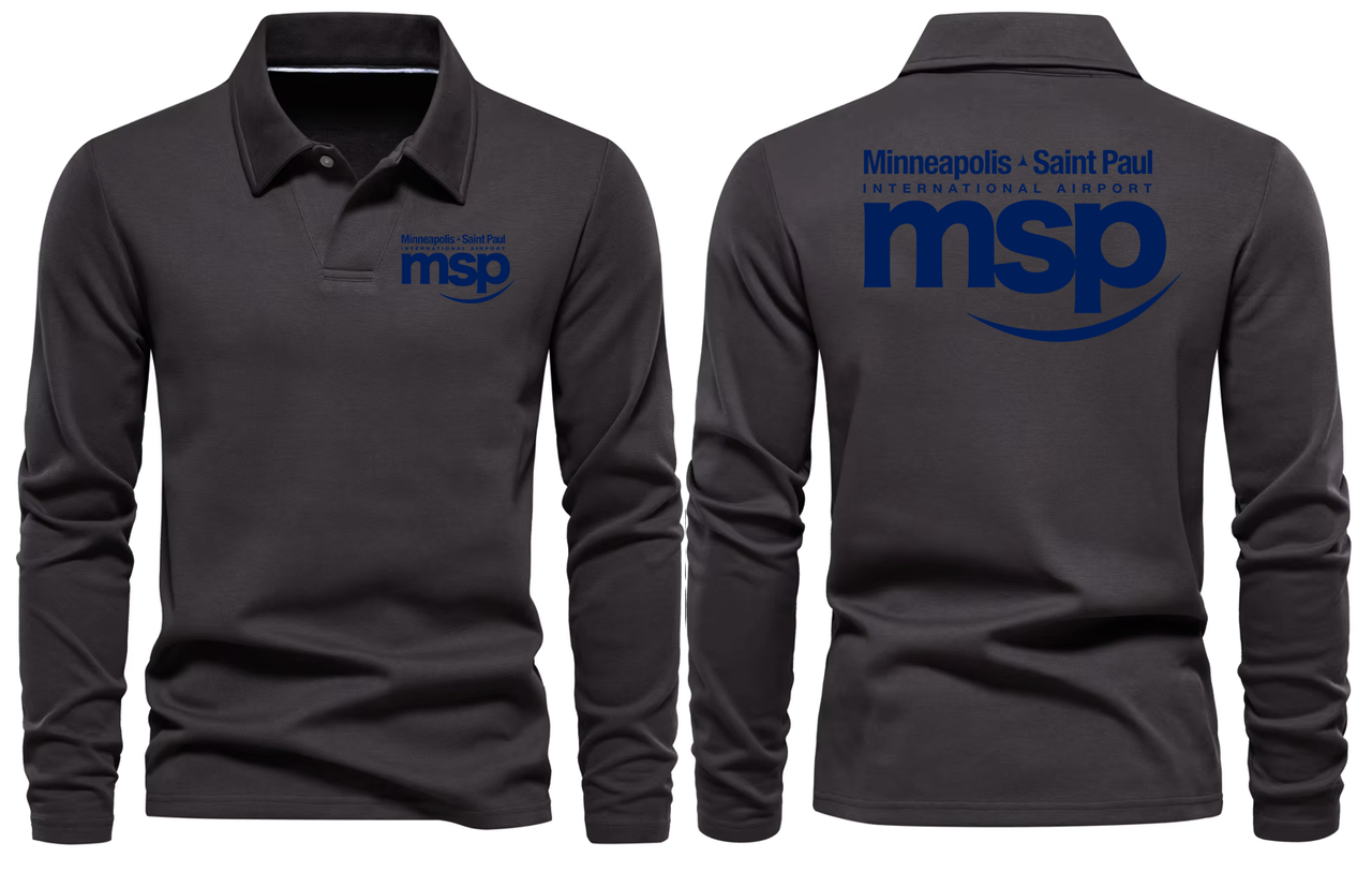 MSP AIRPORT LONG SLEEVE  POLO