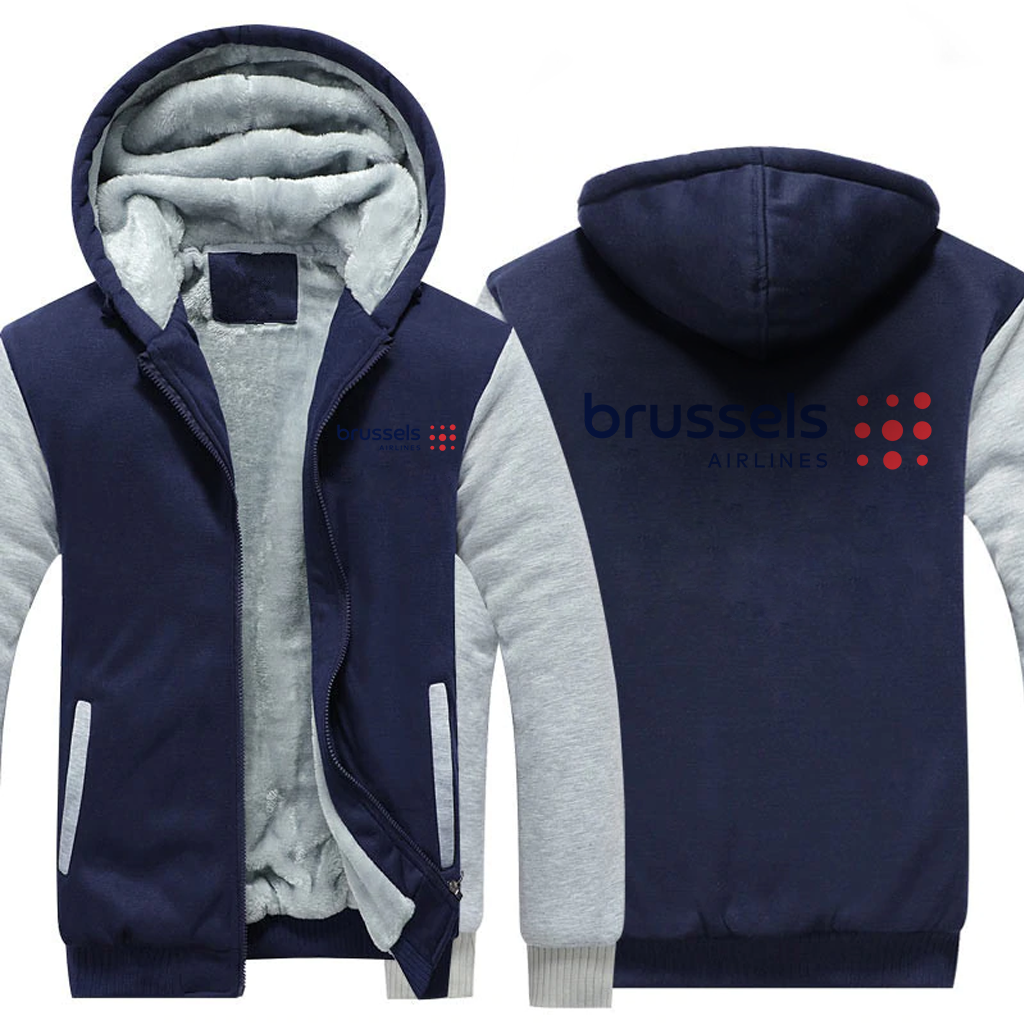 BRUSSELS AIRLINES JACKETS FLEECE SWEATSHIRT