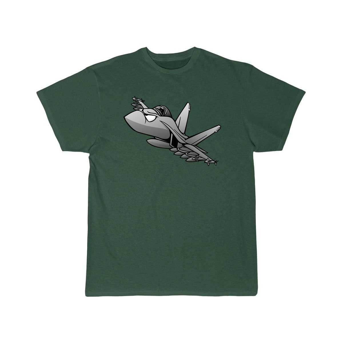 Military Fighter Attack Jet Airplane Cartoon T Shirt THE AV8R