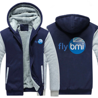 Thumbnail for FLY BMI AIRLINES  JACKETS FLEECE SWEATSHIRT