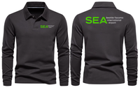 Thumbnail for SEA AIRPORT LONG SLEEVE  POLO