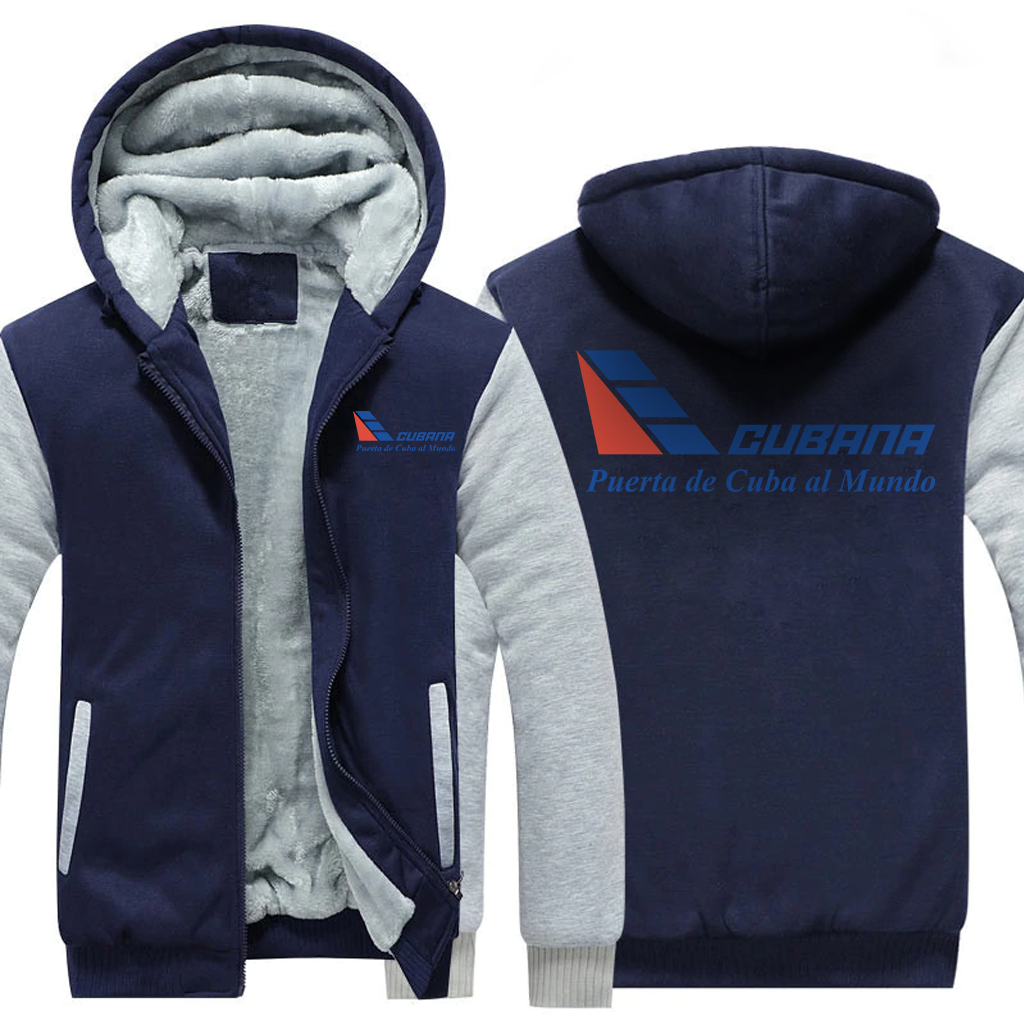 CUBANA AIRLINES JACKETS FLEECE SWEATSHIRT