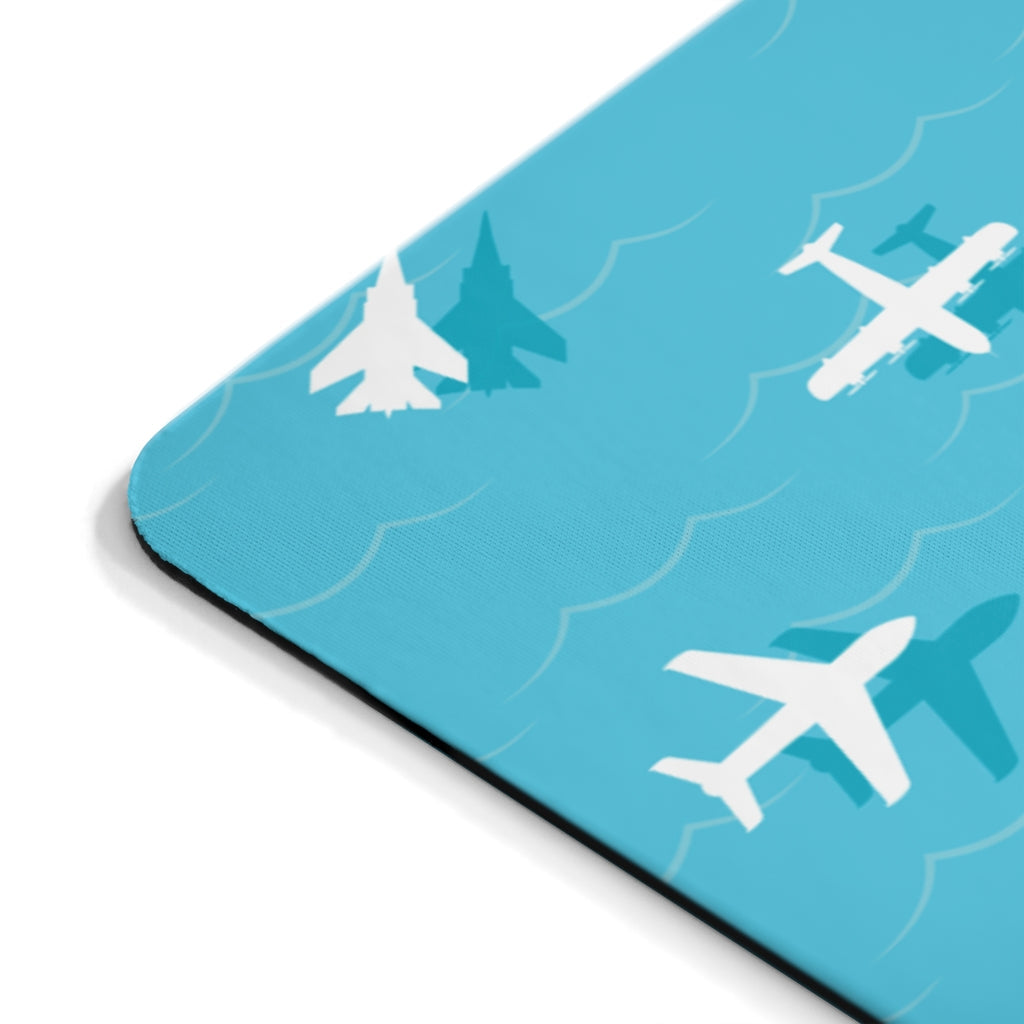 AIRPLANES WHITE  -  MOUSE PAD Printify