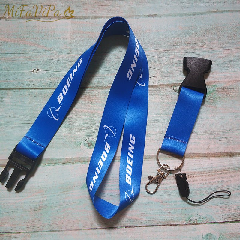 2 PC FLIGHT CREW LANYARDS NECK STRAP CHAVEIRO KEY CHAIN - PILOTSX