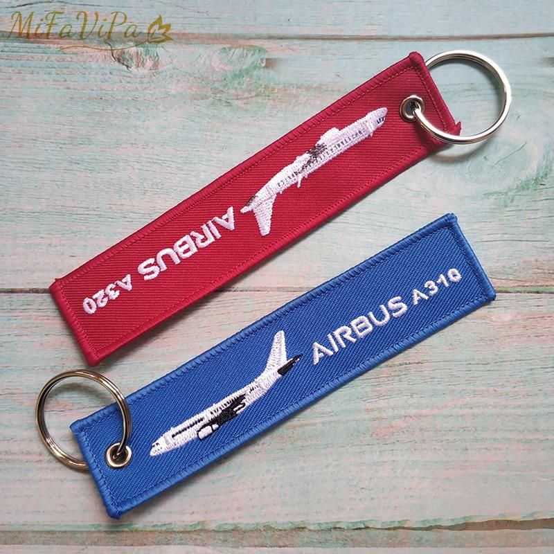 2 PCS AIRBUS A310 EMBROIDERY KEY CHAIN - PILOTSX