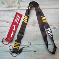 Thumbnail for 2 PCS AIRBUS A320 SLEUTELHANGE CESSNA KEYCHAIN AIRBUS NECK STRAP - PILOTSX