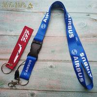 Thumbnail for 2 PCS AIRBUS SLEUTELHANGE LUFTHANSA KEYCHAIN AIRBUS NECK STRAP - PILOTSX