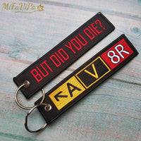 Thumbnail for 2 PCS AV8R SLEUTELHANGER EMBROIDERY FUNNY KEYCHAIN - PILOTSX