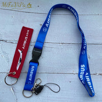 Thumbnail for 2 PCS BLUE AIRBUS A310 SLEUTELHANGE CESSNA KEYCHAIN AIRBUS NECK STRAP - PILOTSX