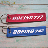 Thumbnail for 2 PCS BOEING 747 777 EMBROIDERY KEY CHAINS - PILOTSX