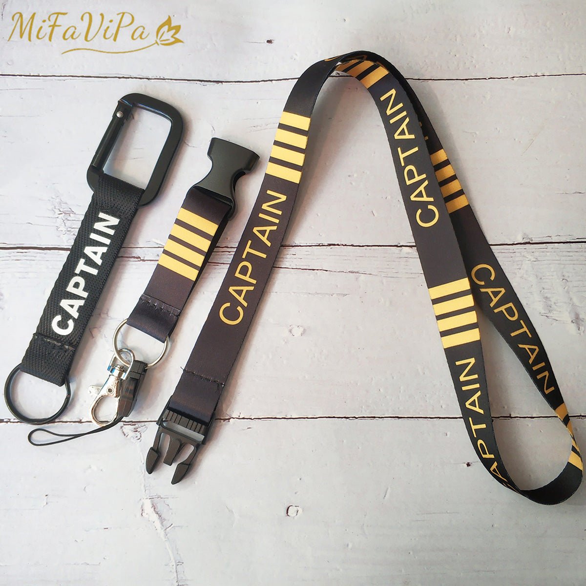 2 PCS CAPTAIN CHAVEIRO FASHION TRINKET NECK STRAP KEYCHAIN - PILOTSX