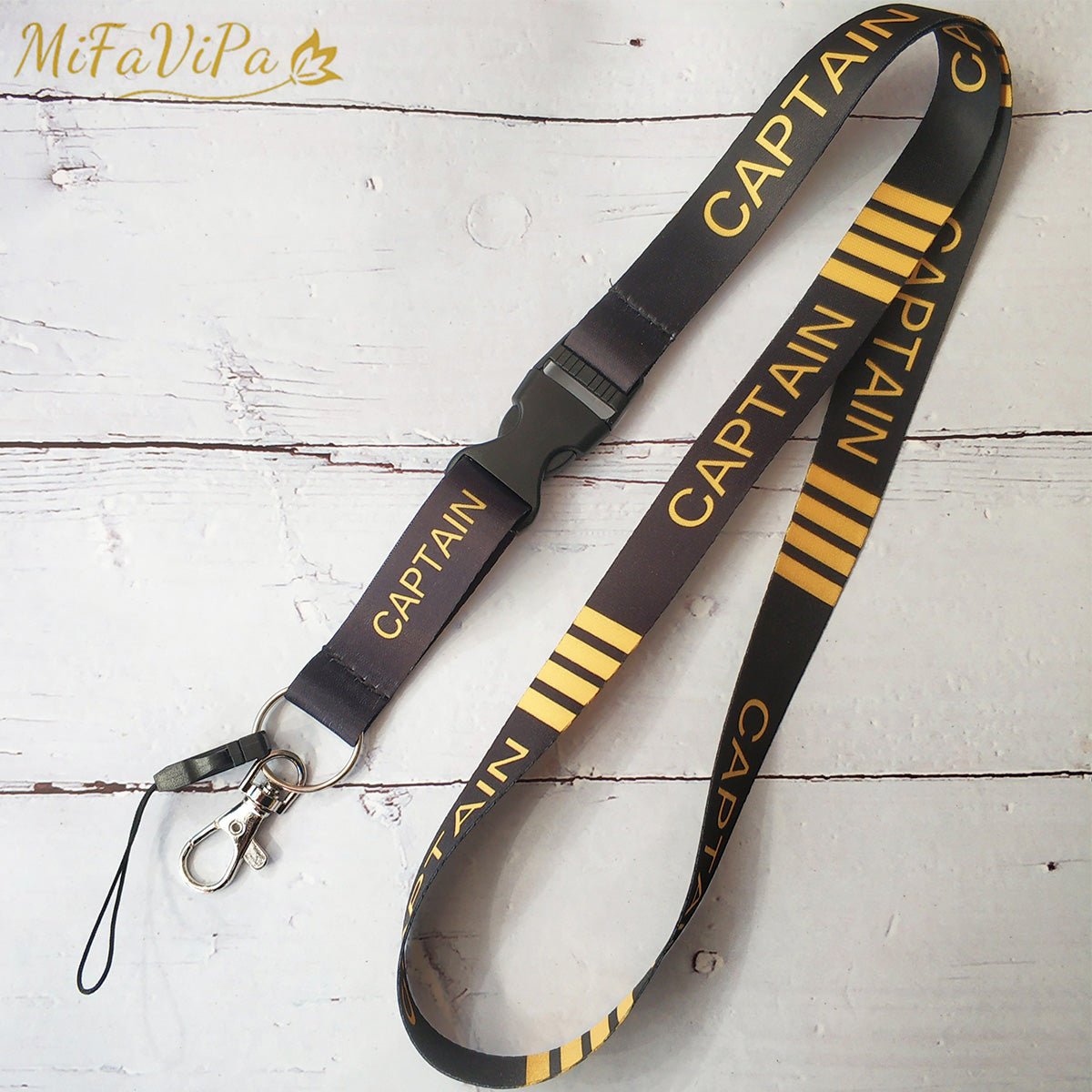 2 PCS CAPTAIN CHAVEIRO FASHION TRINKET NECK STRAP KEYCHAIN - PILOTSX